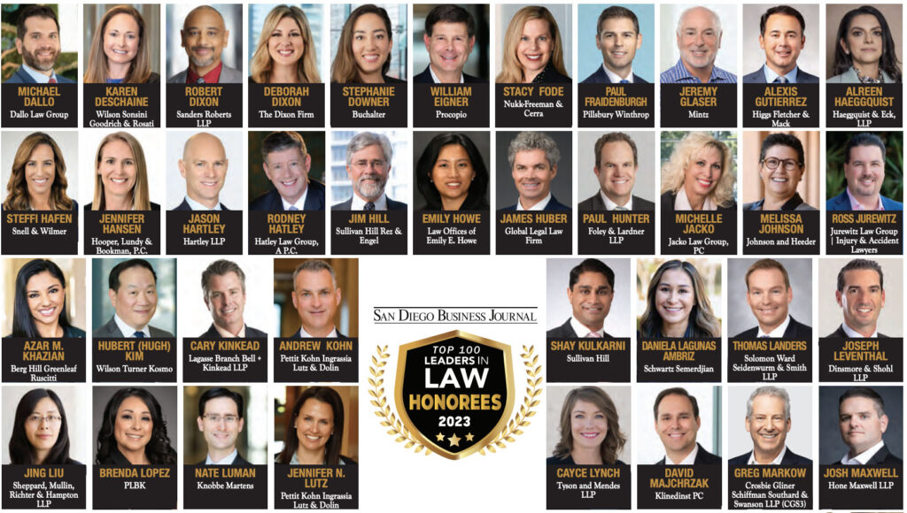Deborah selected to San Diego Business Journal’s Top 100 Leaders in Law